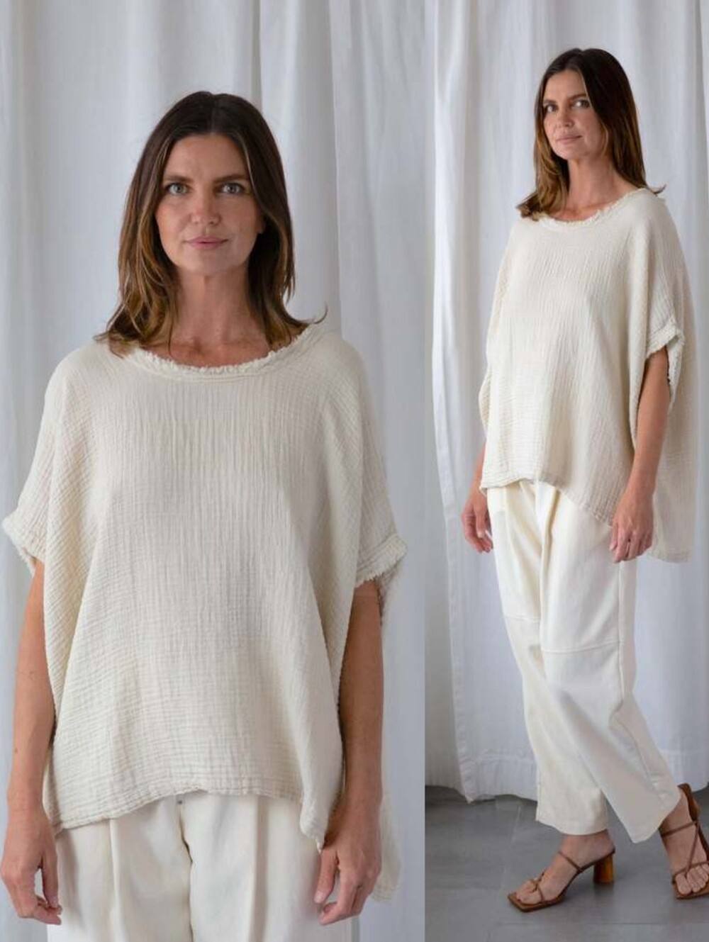 Black Crane Coral Top In Cloud